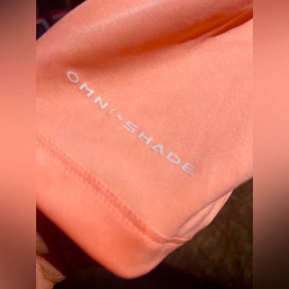 Columbia PFG Melon Orange Omni-Shade Omni-Wick Longsleeve Tee Outdoor Sportswear - Picture 6 of 9